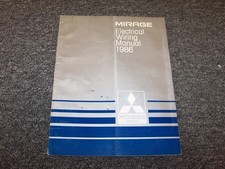 1986 Mitsubishi Mirage Electrical Wiring Diagram Manual L Turbo 1.5L 1.6L