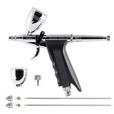 Gaahleri Airbrush Kit, Airbrush Gun Dual Action Gravity Feed Set, 0.38 & 0.5m...