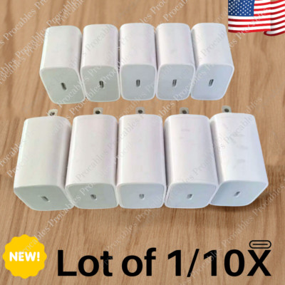 1/10X Lot New Upgrade USB-C 20W Power Adapter For iPhone 16 15 14 13 12 Pro Max