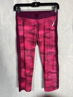 Women’s Leggings Size Small Reebok Speedwick Pink And Purple High Rise 
