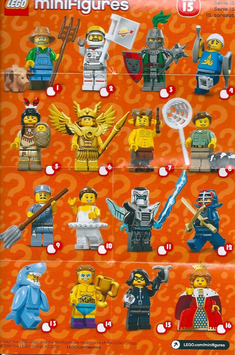 lego minifigures paper checklist flyer. you choose your checklist | eBay