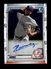YOENDRYS GOMEZ 2020 BOWMAN CHROME YANKEES ROOKIE AUTOGRAPH AUTO BF2956