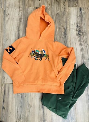 POLO RALPH LAUREN Boys Equestrian Match Triple Pony Fleece