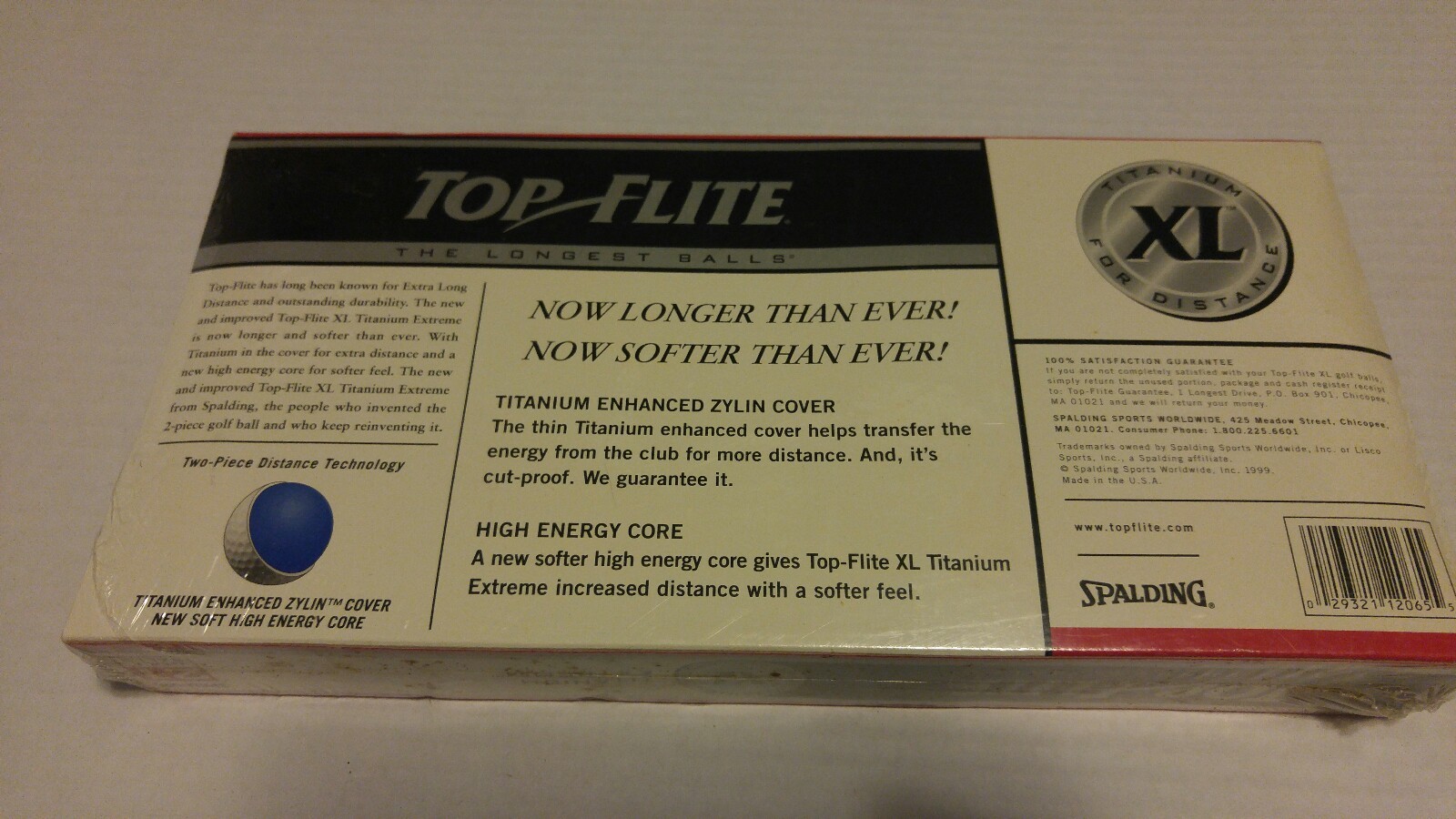 Top Flite XL Titanium Extreme Distance Golf Balls 21 Spalding Sealed New in Box eBay