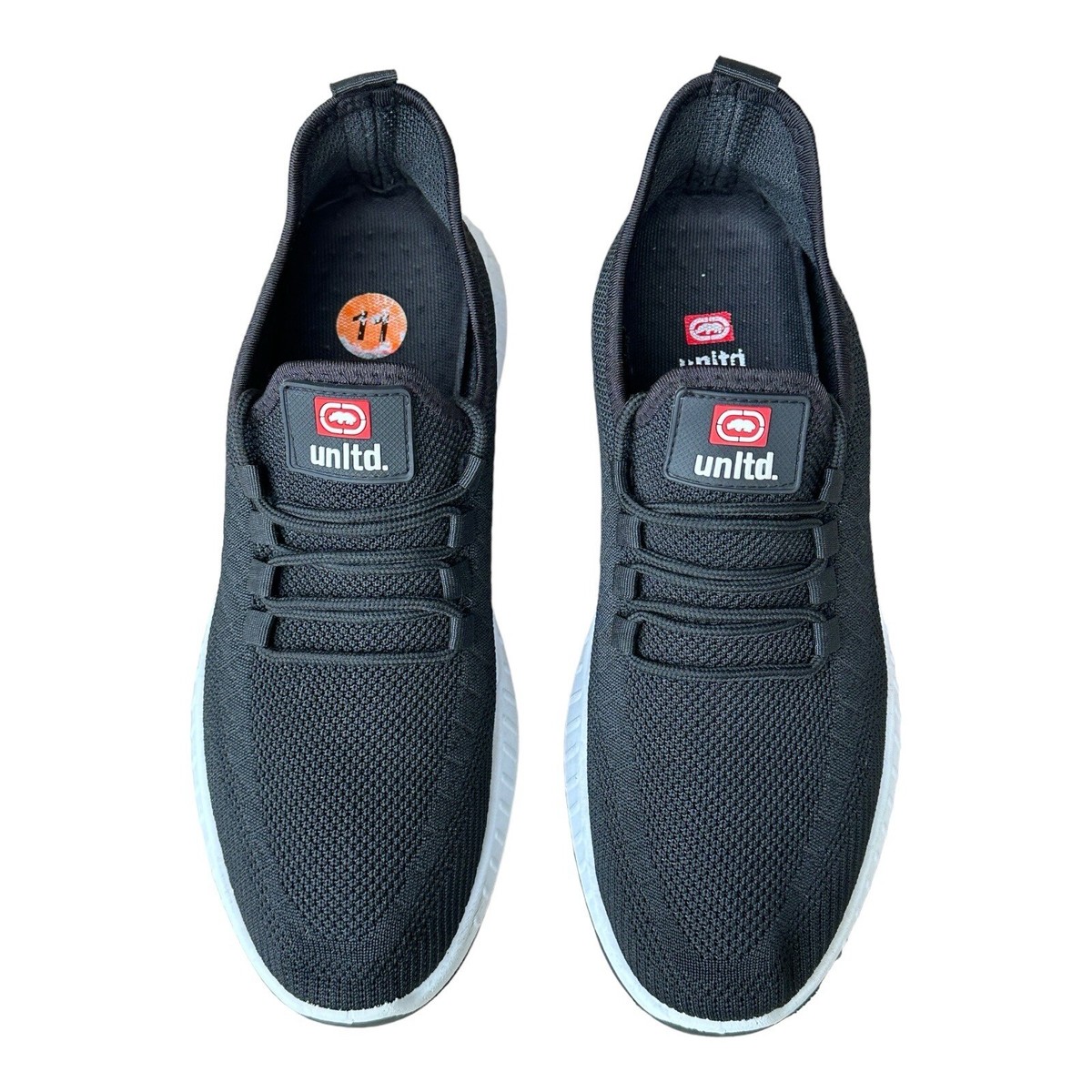 ECKO UNLTD. Black White Casual Mesh Stretch Sneakers Youth ECKO UNLTD. Black White Casual Mesh Stretch Sneakers Youth