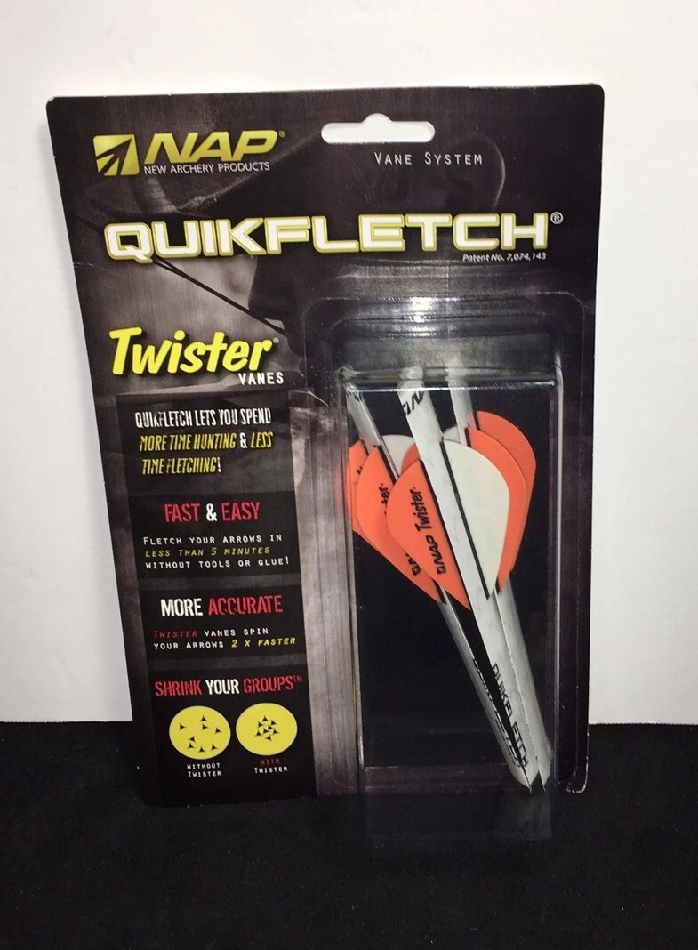63 Aubes NAP Quik Spin 2,25'' – Orange Fluorescent – Performance Pour Chasse à L'arc