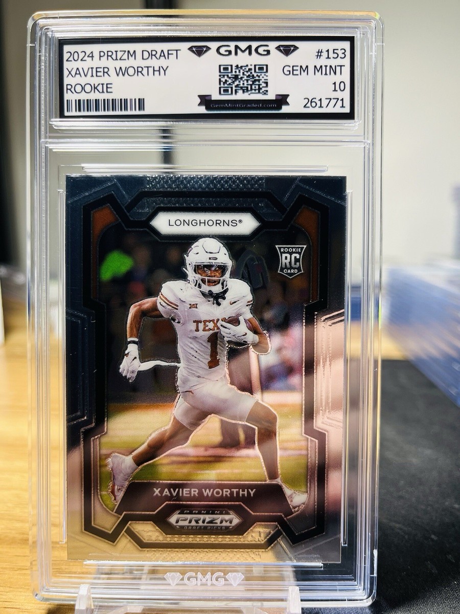 2024 Prizm Draft Xavier Worthy Rookie GMG Graded 10 Gem Mint 💎 RC