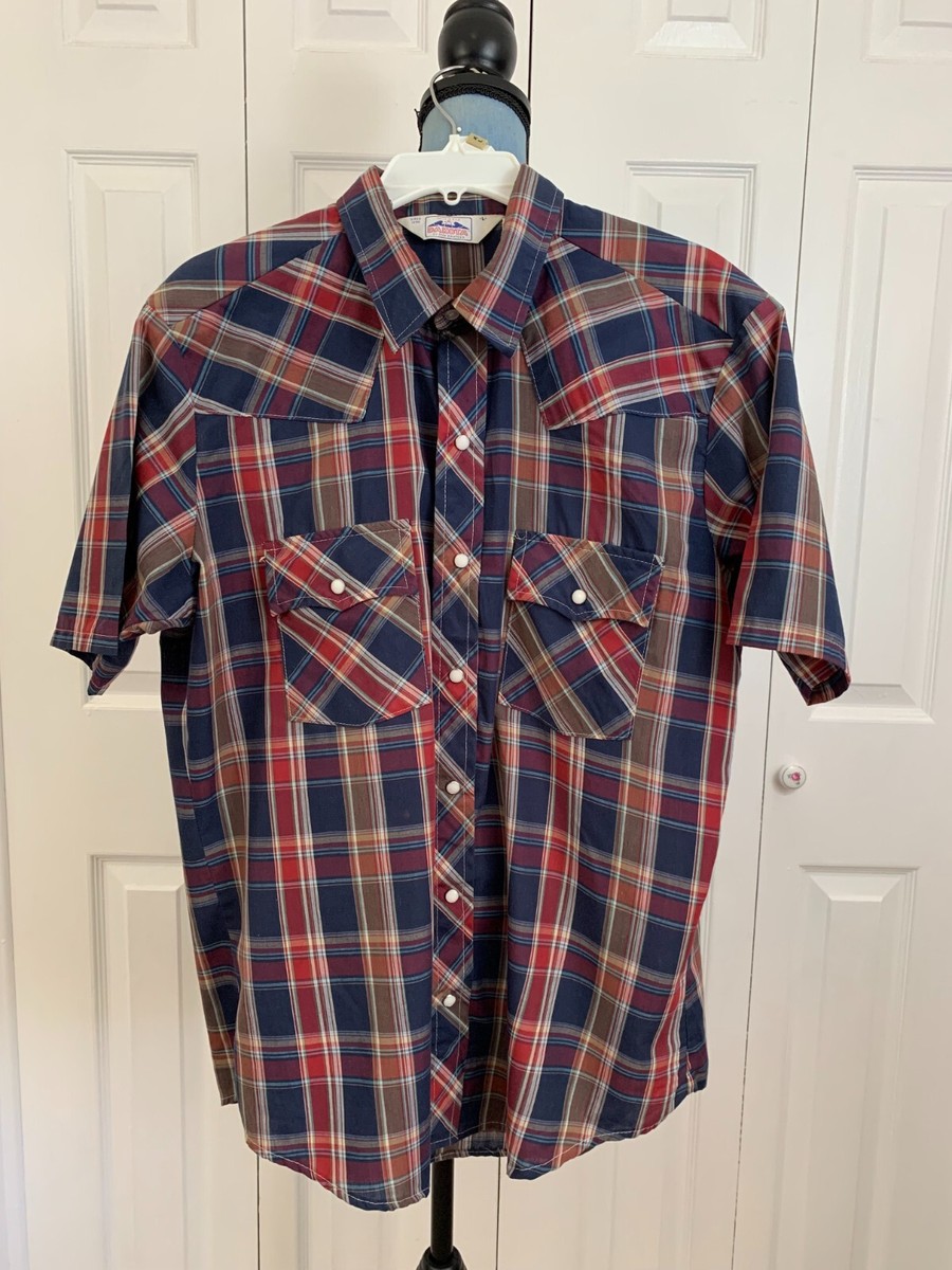 Vintage 1970's 1980's Dakota By Five Brother Vintage Shirt Plaid