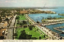 Waterfront Showing Vinoy Park Hotel St. Petersburg Florida FL Postcard 1977