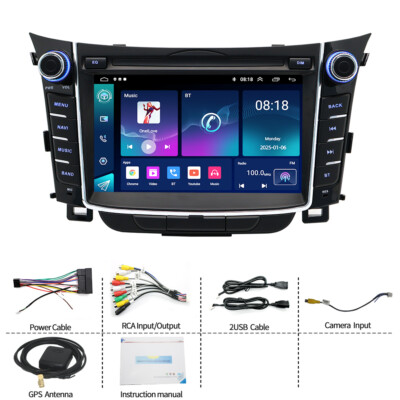 7inch Android 2+32GB Car Stereo Radio GPS Navi For Hyundai I30 /Elantra GT 11-17