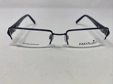 Easy Twist ET863 50 51-18-135 Navy Blue Half Rim Metal Eyeglasses Frame NK22