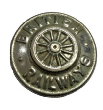 Ancien uniforme de chemin de fer indien britannique de diamètre 1 po. Bouton ...