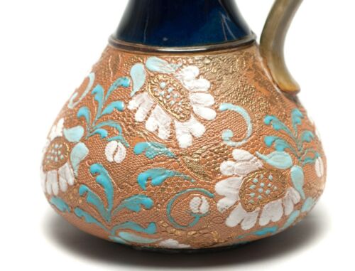 Antique Doulton Lambeth Slaters Patent Stoneware Jug with Trefoil Rim c1910 - Picture 2 of 8