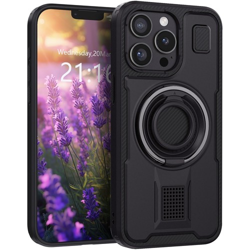 For Apple iPhone 13 Pro Max/13/13 Pro Heavy Duty Ring Kickstand Ring Case Cover - Picture 6 of 60