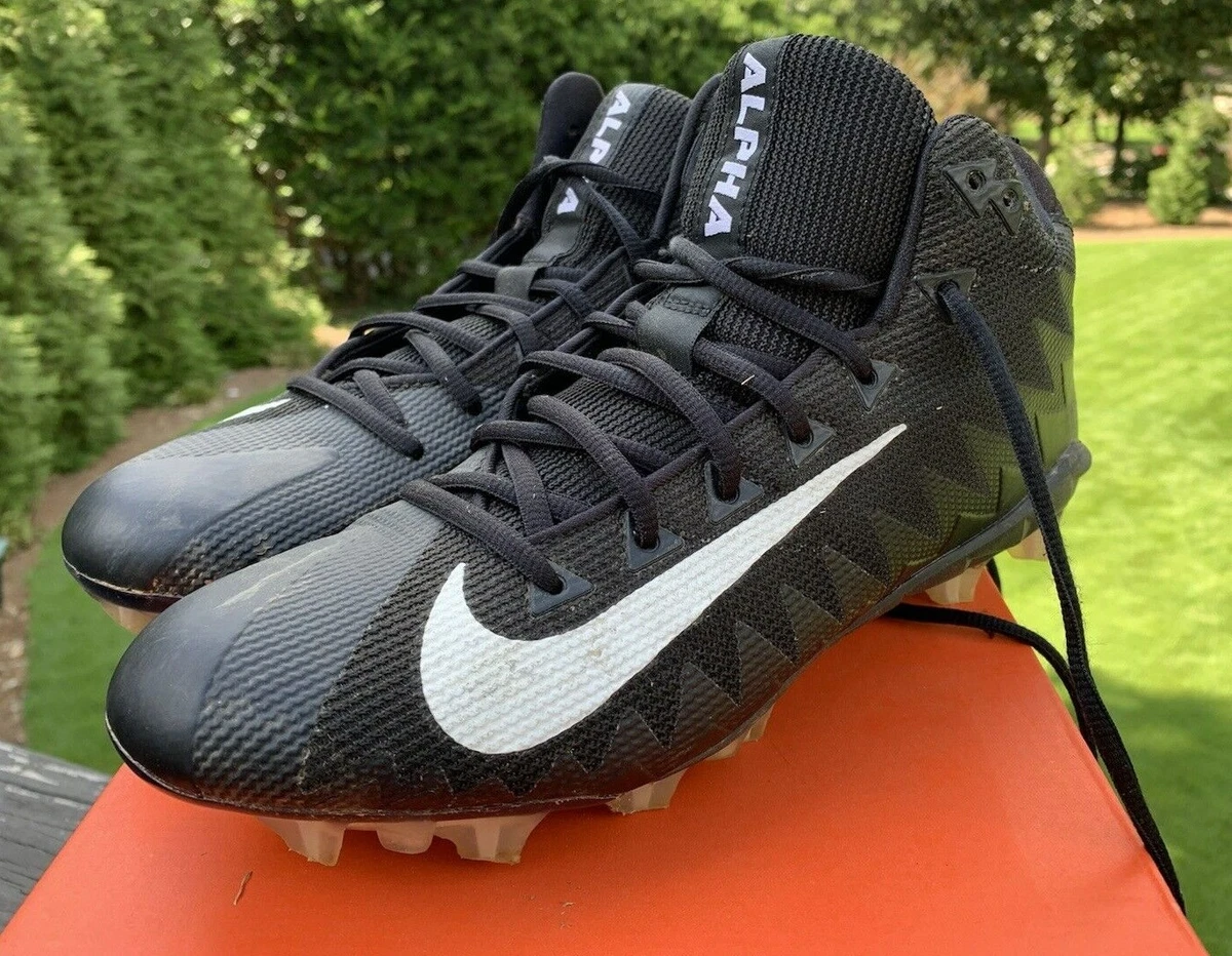Nike Alpha Menace Pro Mid 3/4 TD Football Lacrosse Cleats Size 9