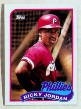 1989 Topps Ricky Jordan Rookie Baseball Card #358. rookie card picture