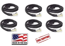 20' Each Size 1/4" 3/8" 1/2" 5/8" 3/4" 1" SPLIT LOOM TUBING BLACK Polyethylene