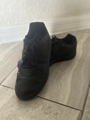 Nike Ebernon Low Mens Size 9.5 Black Leather AQ1775-003