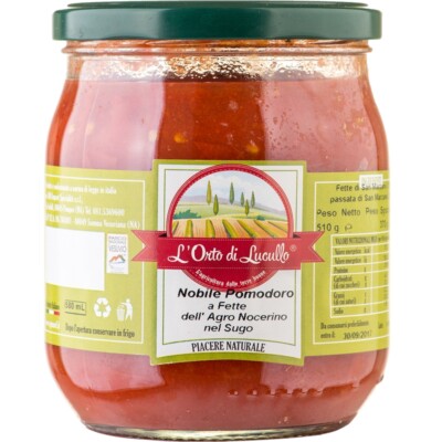 Noble Campano Tomato Sliced in Sauce 580ml