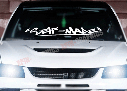 Self-Made Self Made Windshield Banner Decal Sticker Graphic 32" - Picture 1 of 2
