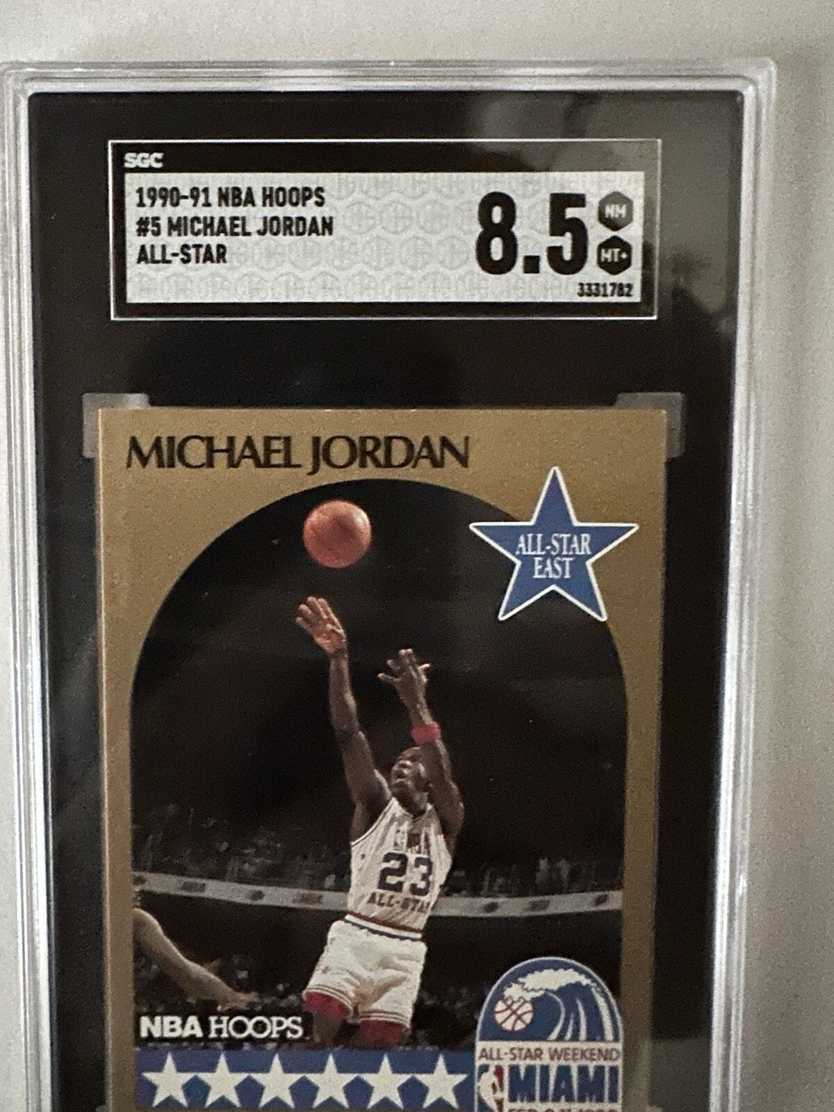 1990-91 NBA Hoops Michael Jordan All-Star Card #5  