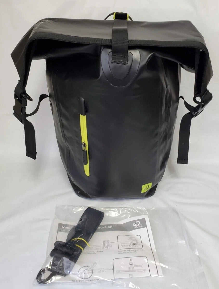 WATERFLY 25L Bike Bag Bike Panniers Bag Waterproof Bike Saddle Bag Extensible Bi