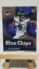 2021 Panini Mosaic Football Elijah Moore Blue Chips Rookie #15 New York Jets RC