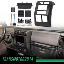 DOUBLE DIN DASH BEZEL RADIO STEREO MOUNTING KIT FIT FOR JEEP WRANGLER TJ 97-02