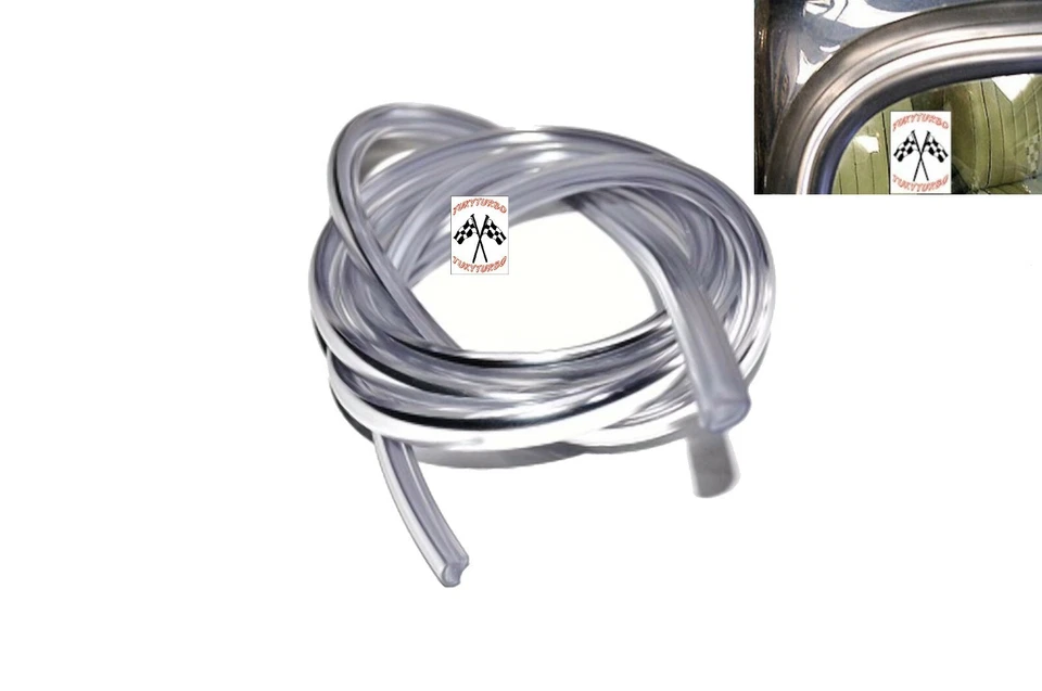 Inserto cromato per guarnizione lunotto o parabrezza Mini Austin Rover Innocenti - Immagine 1 di 1