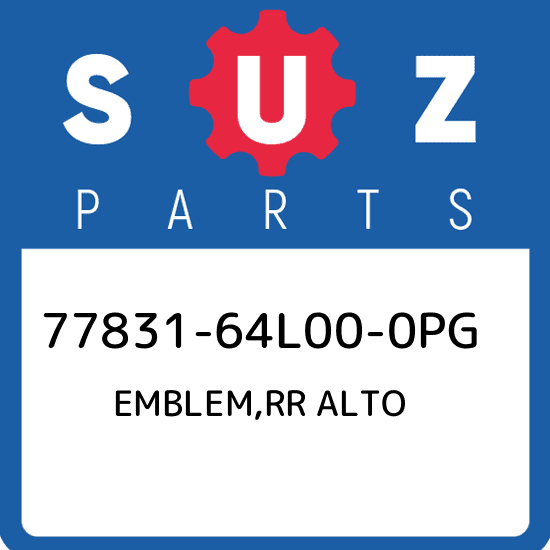ユー 77831-64L00-0PG Suzuki Emblem rr alto 7783164L000PG Genuine OEM
