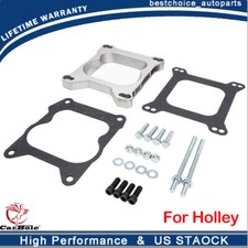 For Holley 4bbl Quadrajet Carburetor Intake Manifold Adapter Plate 1932 Aluminum