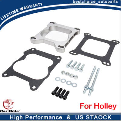 Adattatore Carburatore In Alluminio 3/4" - Per Holley E Quadrajet, Con Guarnizioni E Viti