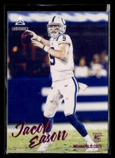 2020 Panini Chronicles #208 Jacob Eason Luminance Update Rookies Pink card