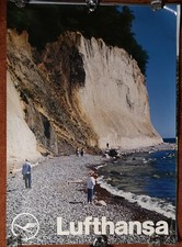 Lufthansa Vintage Travel Poster  " Insel Rügen"