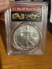 2005  1$ AMERICAN SILVER EAGLE PCGS MS70 THOMAS CLEVELAND SIGNED