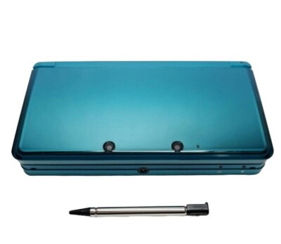 Nintendo 3DS Aqua Blue Set Handheld System used tested from Japan