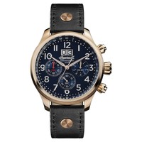 Ingersoll Men's Quartz Watch With Blue Dial Analogue Display And Black Leathe... Ingersoll Men's Quartz Watch With Blue Dial Analogue Display And Black Leathe...