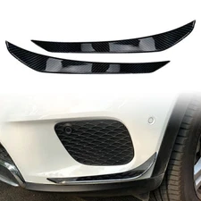Front Bumper Lip Splitter Spoiler For 20-21 Mercedes Benz GLB X247 Carbon Fiber