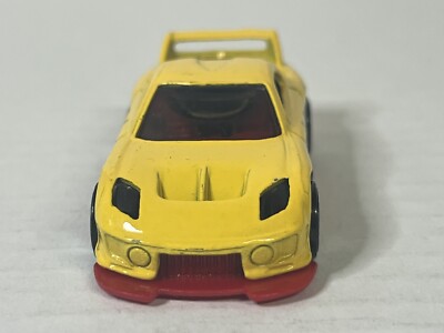 Hot Wheels 2002 24 Seven Yellow Red Diecast Metal Toy Model Car 1