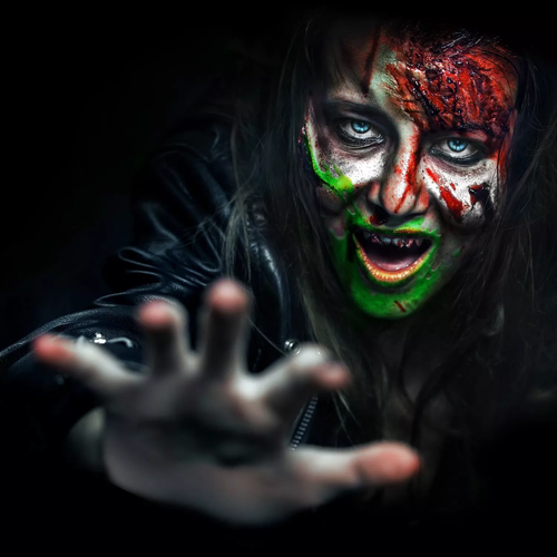 Face Paint and Fake Blood Set Halloween Makeup Vampire Glow In The Dark Zombie - Picture 4 of 6