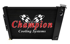 Aar 3 Row Dp Black Finish Radiator1.51.75 For 1967-1969 Chevy Camaro Big Ls