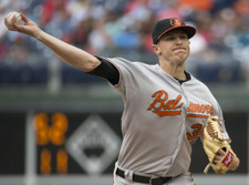 AWESOME PHOTO OF Brad Brach ORIOLES YOUNG PITCHING STAR  8x10