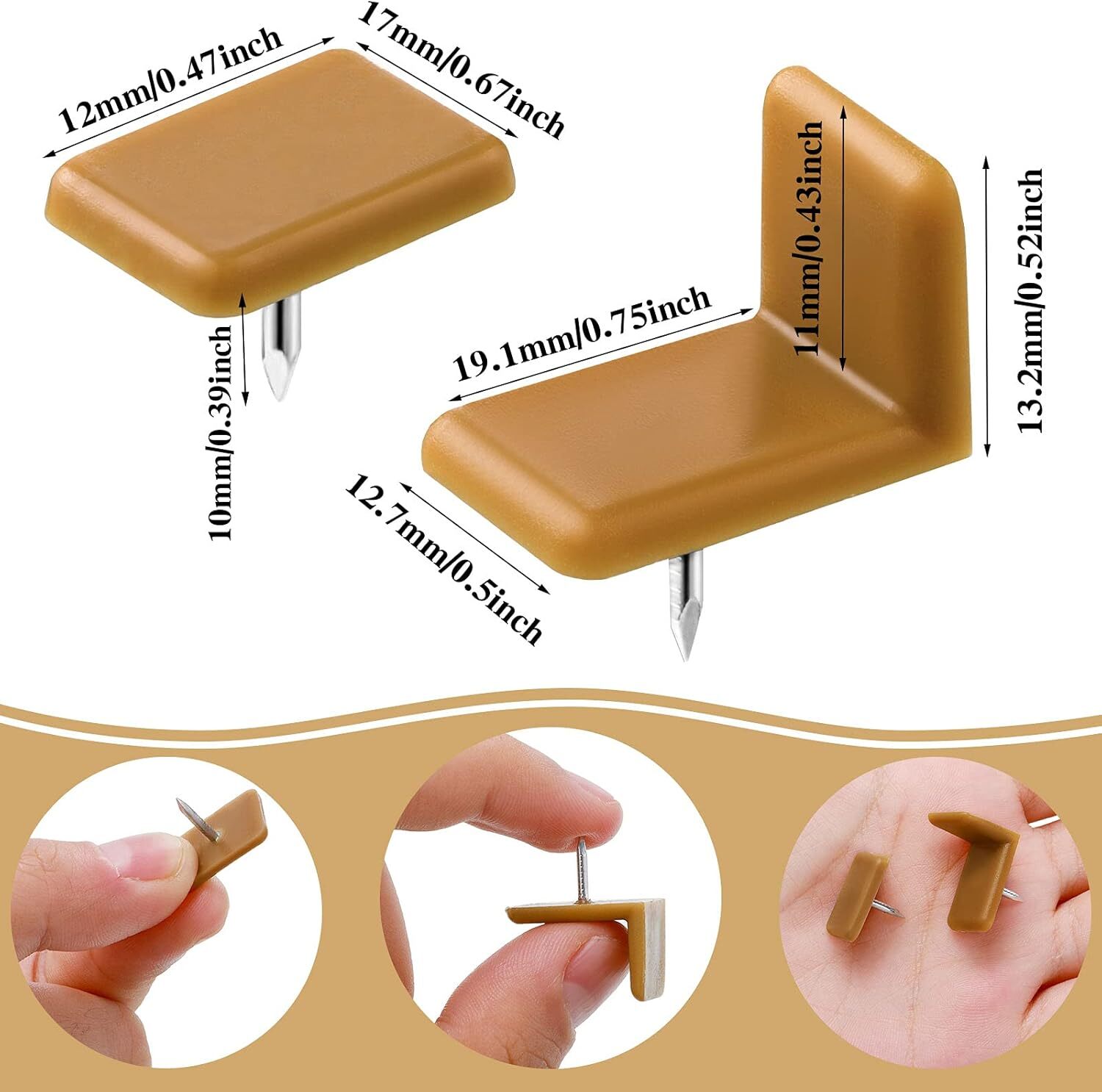 Plastic Drawer Glides and Slides Drawer Stoppers for Dresser Tack in (30 Pieces)