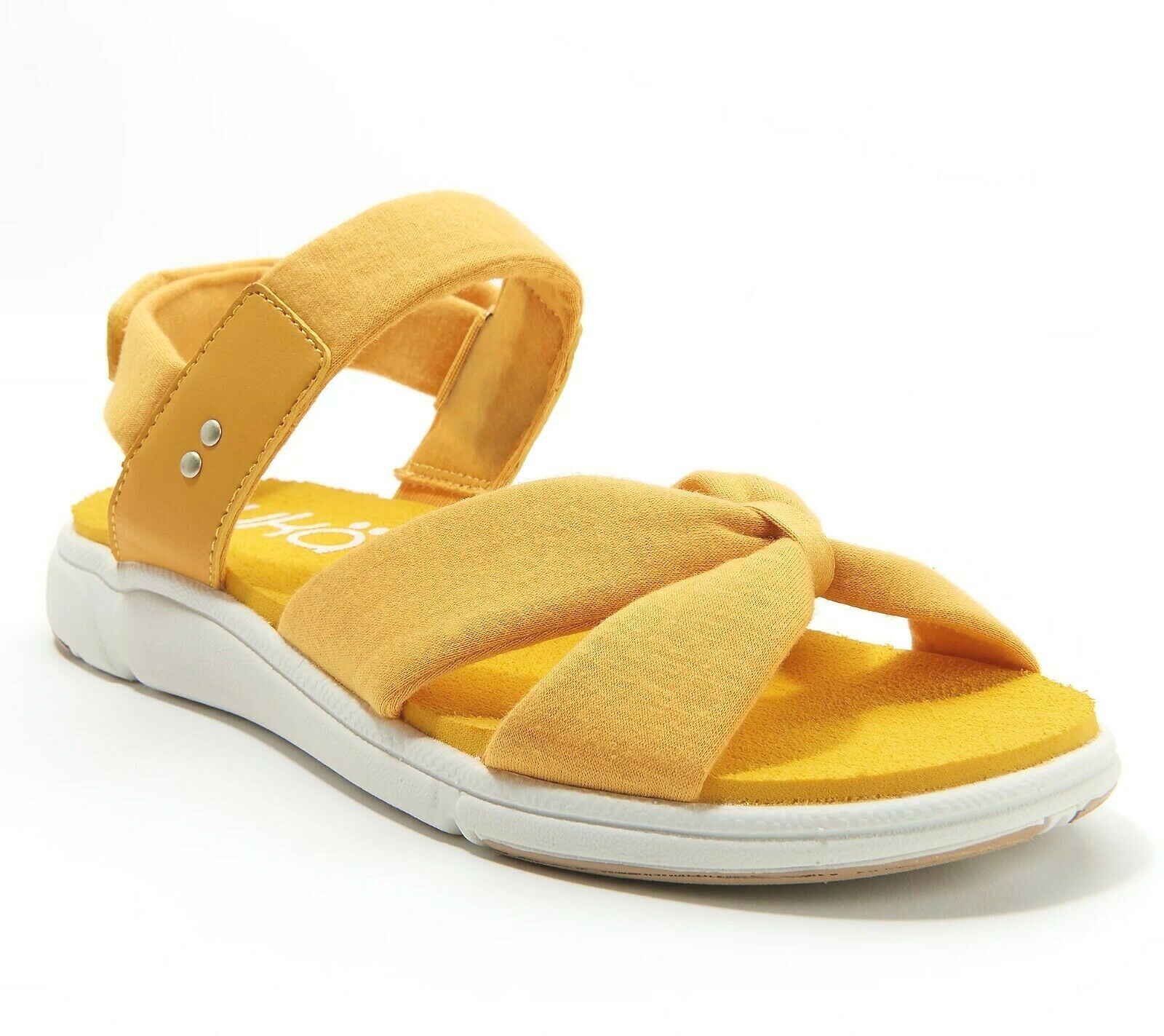 RYKA 5.5 M Sunny Yellow Fabric Casual Sandals 'Mallorie' NIB QVC Comfy! |  eBay