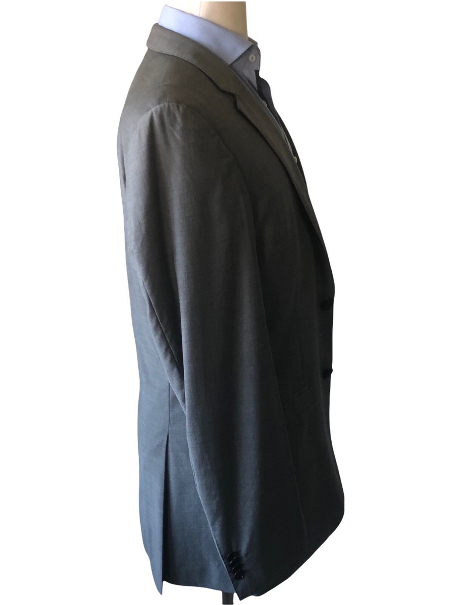 Hugo Boss Guabello Men Grey Super 120's Virgin Wool Two