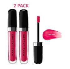 MARC JACOBS Enamored Hi Shine Lip Lacquer Gloss HEY YOU 330 2 PACK