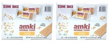 2-PACK Sesame Snack - Amki Sesame Thins Classic, 36 x 1.05oz 30g packs