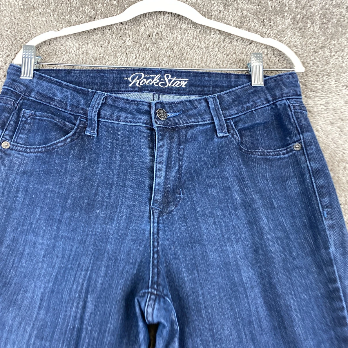 Old Navy The Rockstar Bootcut Jeans Size 14 Blue Mid Rise 5 Pocket