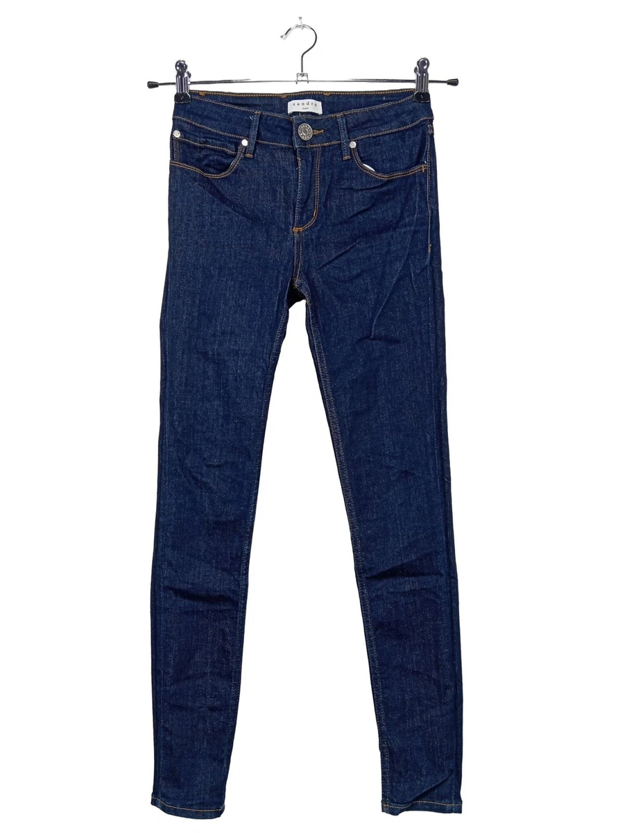 Jean Sandro Taille 34 Bleu – Coupe Skinny, Occasion Très Bon état