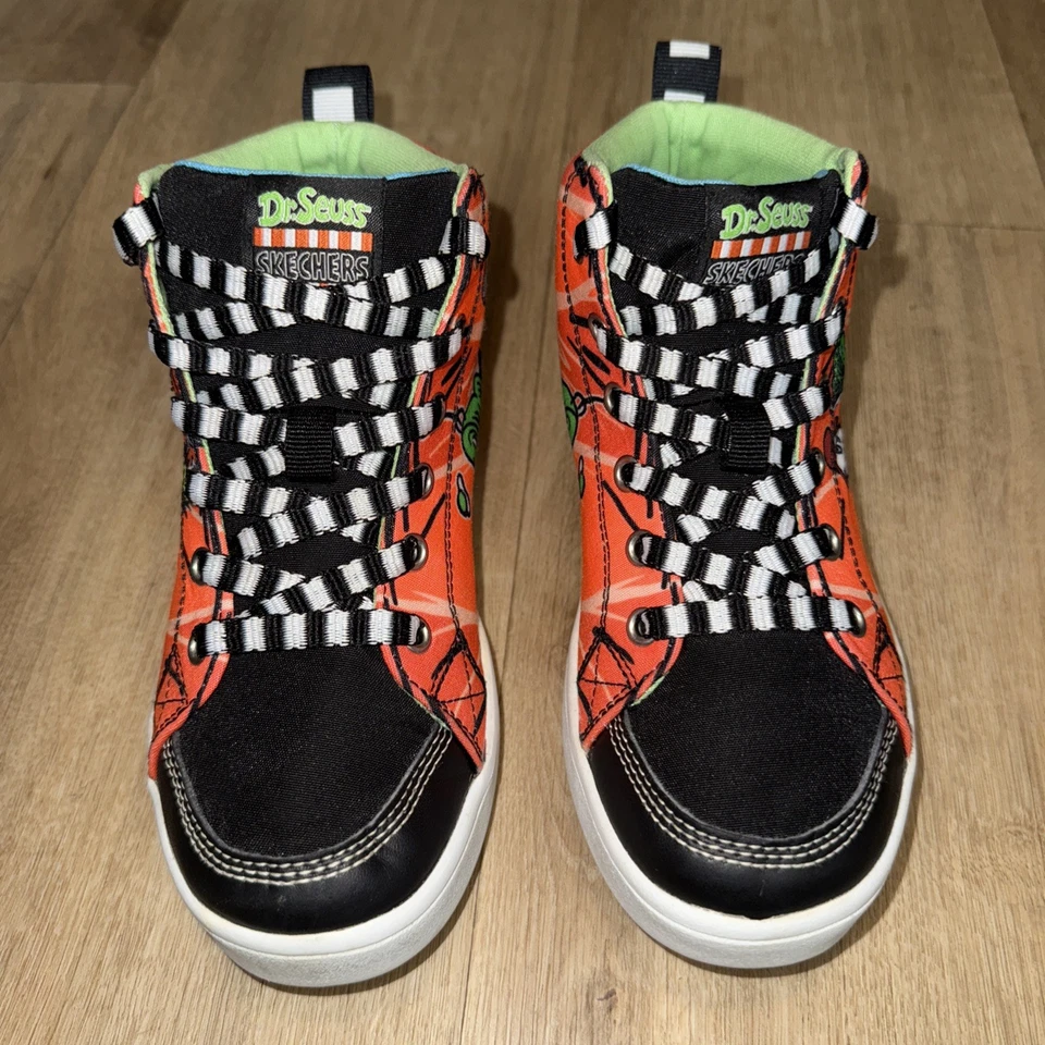 Skechers Dr. Seuss 绿色蛋和火腿高帮运动鞋 1 码 — 第 3/4 张图片